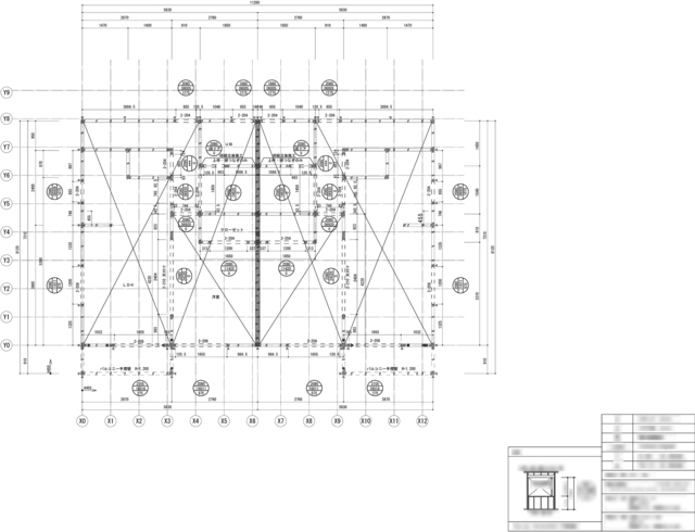 ２階縦枠割付図